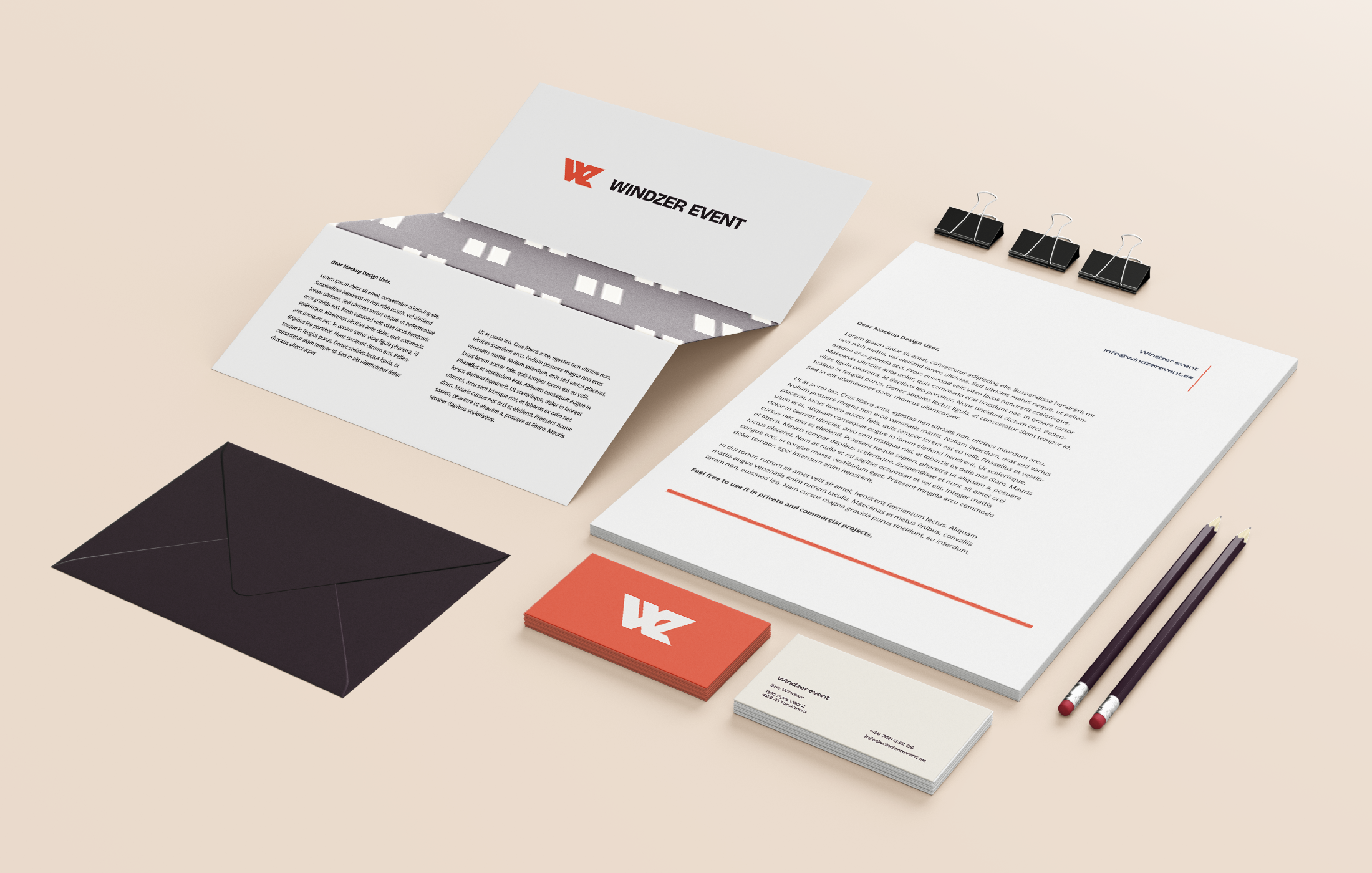 Windzer Event branding material